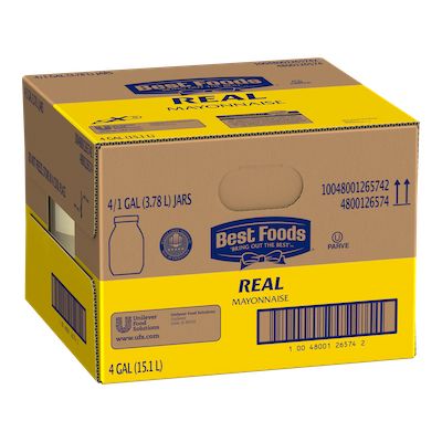 Best Foods® Real Mayonnaise 4 x 1 gal - Best Foods Real Mayonnaise for Food Service Gallon is a perfect balance of acidic and sweet flavor.